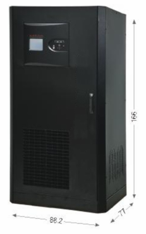 INVC-MAK Series 40 kW - 100 kW Inverter Dimensions
